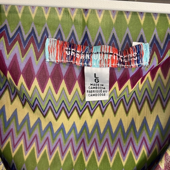 NWOT Urban Outfitters Kary Keyhole Tie Back Top - Size L - Picture 7 of 13